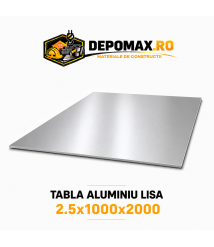 Tabla aluminiu lisa 2.5mm, 1000x2000mm (1050A)